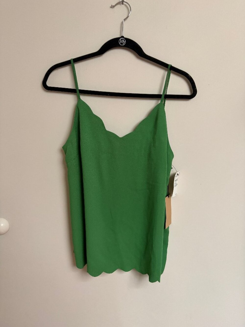 NWT Halogen Nordstrom Rack Emerald Green Spaghetti Strap Tank Size Small